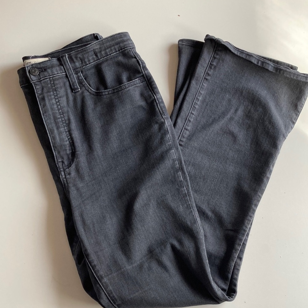 Madewell Roadtripper Skinny Flare Jeans - size 30, Black Forest
